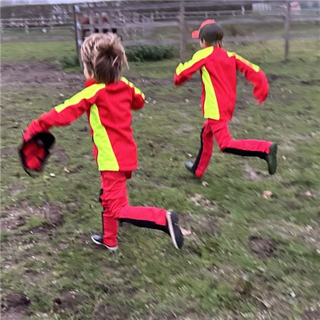 PANTALON JUNIOR FRANCITAL MONTVERT KID - ROUGE/JAUNE