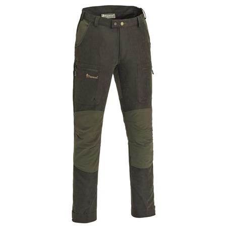 Pantalone Uomo Pinewood Caribou Hunt Trs Suede Quadrati Arancione