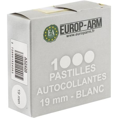 Pastille Autocollante Europ Arm Blanc