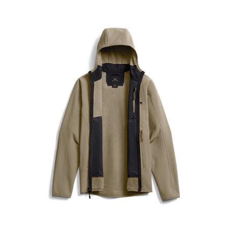 PILE POLAR UOMO SITKA ALPHA HOODED - BUCKSKIN