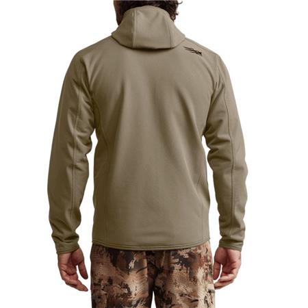 PILE POLAR UOMO SITKA ALPHA HOODED - BUCKSKIN
