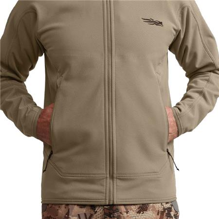 PILE POLAR UOMO SITKA ALPHA HOODED - BUCKSKIN