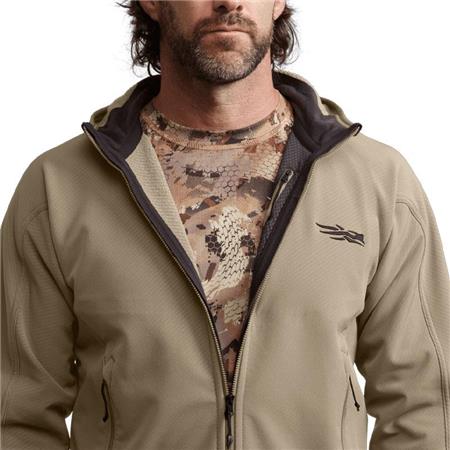 PILE POLAR UOMO SITKA ALPHA HOODED - BUCKSKIN