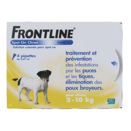 Pipette Insecticide Frontline Spot On Chien 2-10Kg