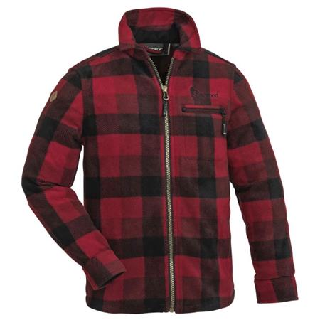 Pitkähihainen Junioripaita Pinewood Kanada Kid Fleece - Punainen/Musta
