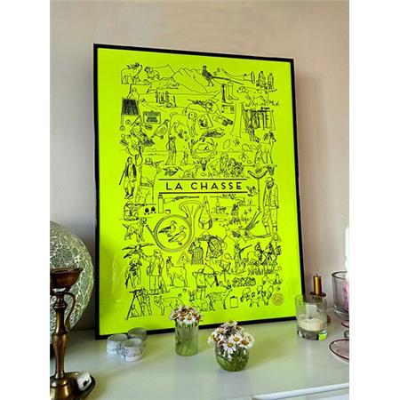 PLAKAT BINGO COLLECTION CHASSE - FLUORESCERENDE