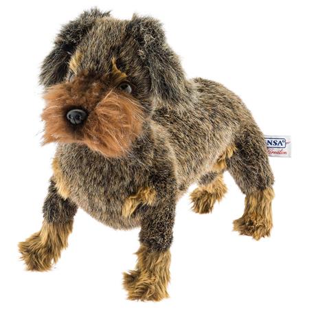 PLUSH EUROP ARM STANDING WIRE-HAIRED DACHSHUND