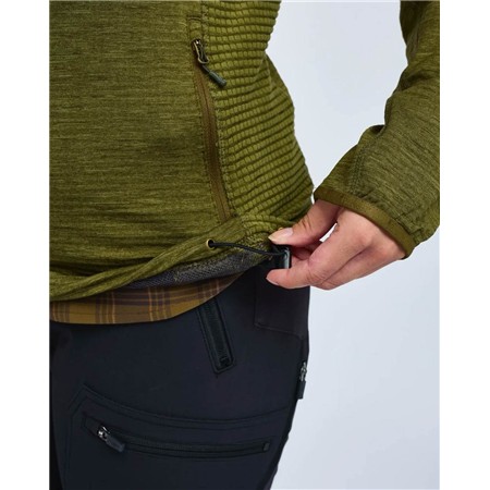 POLAIRE FEMME PINEWOOD ABISKO FLEECE - OLIVE GREEN