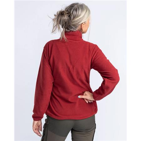 POLAIRE FEMME PINEWOOD FINNVEDEN FLEECE - TOMATO