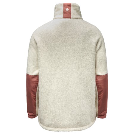 POLAIRE FEMME PINEWOOD PILE FLEECE - CREME/BRICK PINK