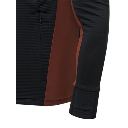POLAIRE HOMME BERETTA KRUMA GRIDTECH FLEECE - NOIR/MADDER