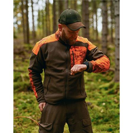 POLAIRE HOMME PINEWOOD SMÅLAND HUNTERS CAMOU FLEECE - MARRON/STRATA BLAZE