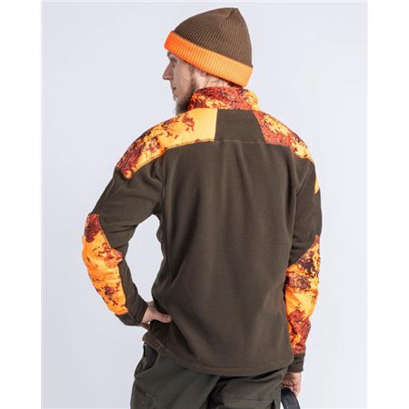 POLAIRE HOMME PINEWOOD SMÅLAND HUNTERS CAMOU FLEECE - MARRON/STRATA BLAZE