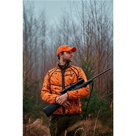 POLAIRE HOMME SEELAND VANTAGE RÉVÉRSIBLE - KAKI/ORANGE