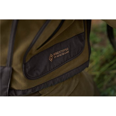 POLAIRE MAN HARKILA KAMKO FLEECE - DARK OLIVE/ARABIAN SPICE