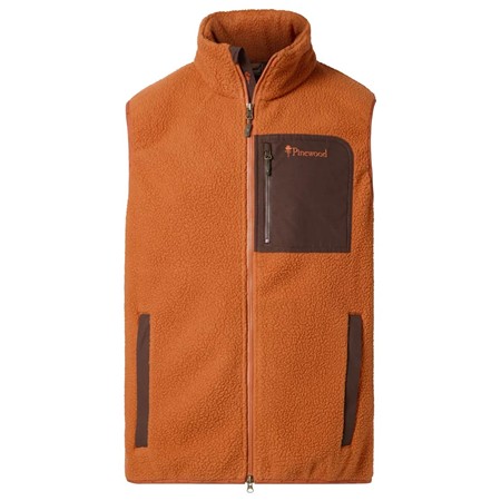 Polaire Sans Manche Homme Pinewood Pile Fleece - Orange Clay/D.Brown