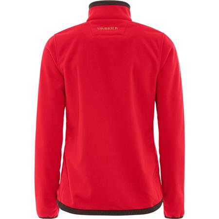 POLAR DAMSKI HARKILA KAMKO FLEECE WOMEN - BRĄZOWY/CZERWONY