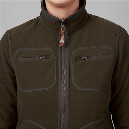 POLAR DAMSKI HARKILA KAMKO FLEECE WOMEN - BRĄZOWY/CZERWONY