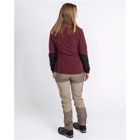 POLAR DAMSKI PINEWOOD AIR VENT FLEECE W - BORDOWY