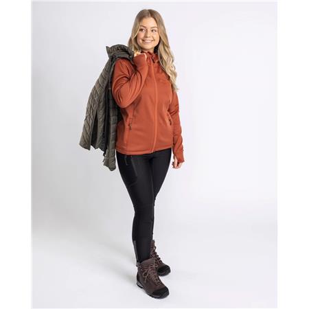 POLAR DAMSKI PINEWOOD FINNVEDEN HOODIE W - TERAKOTA