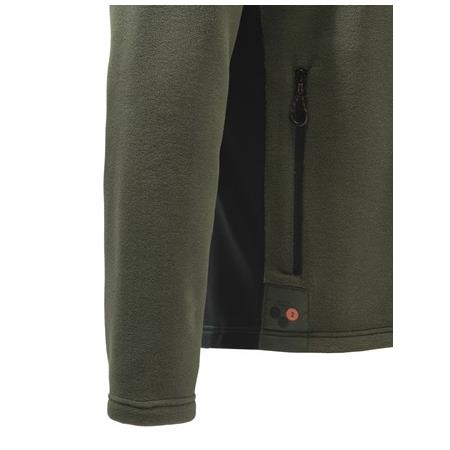 POLAR MĘSKI BERETTA FULL ZIP FLEECE - ZIELONY