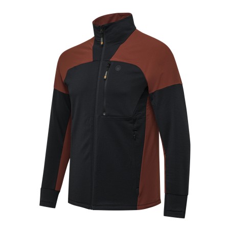 Polar Para Homem Beretta Kruma Gridtech Fleece - Preto/Madder