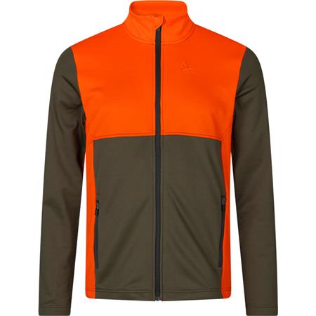 Polar Pentru Bărbați Seeland Elliot Fleece - Verde/Portocaliu