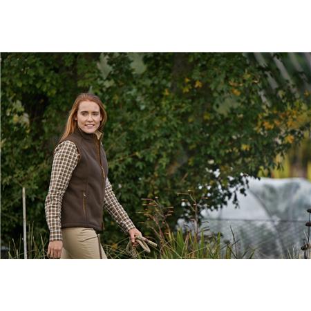 POLAR SEM MANGA PARA MULHER HARKILA SANDHEM SHERPA W - DEMITASSE BROWN