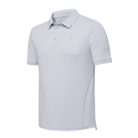 Polo De Mangas Curtas Para Homem Beretta Champion's Edge - Cinza Gelo