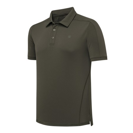 Polo De Mangas Curtas Para Homem Beretta Champion's Edge - Verde Musgo