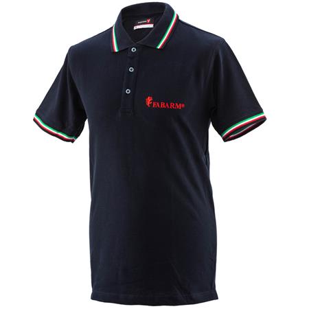 POLO HOMME MANCHES COURTES FABARM - MARINE