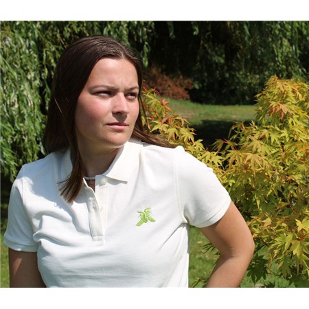 Polo Kurzarm Damen Le Pairon Bécassier Logo Apfel - Beige