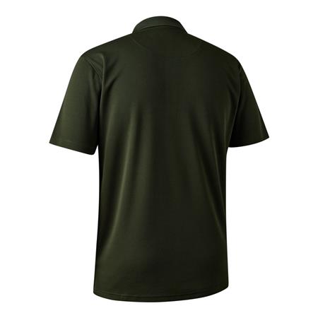 POLO MANCHES COURTES HOMME DEERHUNTER CLIMATE AVEC 37.5 TECHNOLOGY - FOREST EMBER