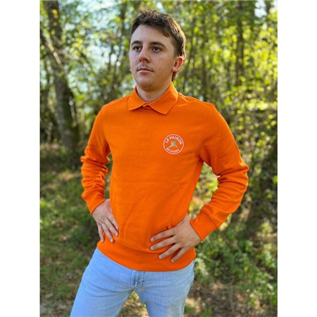 Polo Mangas Longas Homem Le Pairon Bécassier - Laranja