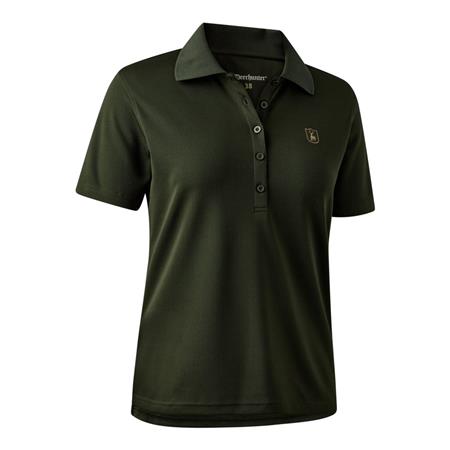 Polo Maniche Corte Donna Deerhunter Lady Climate - Forest Ember
