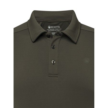 POLO MANICHE CORTE UOMO BERETTA CHAMPION'S EDGE - VERDE MUSCHIO
