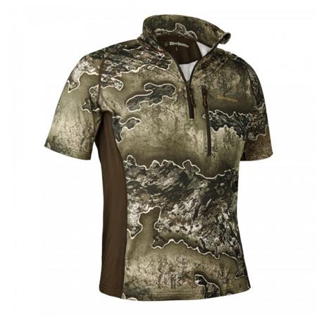 Polo Męskie Deerhunter Excape Ins. T-Shirt W/Zip-Neck - Realtree Excape