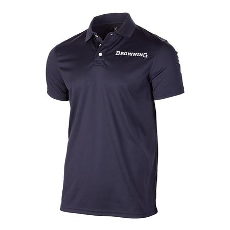Polo Męskie Z Krótkim Rękawem Browning Ultra Sport - Niebieski