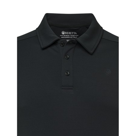 POLO MET KORTE MOUWEN VOOR HEREN BERETTA CHAMPION'S EDGE - ZWART