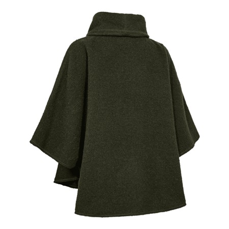 PONCHO TIL KVINDER DEERHUNTER LADY WILDER PONCHO - LODEN WOOD