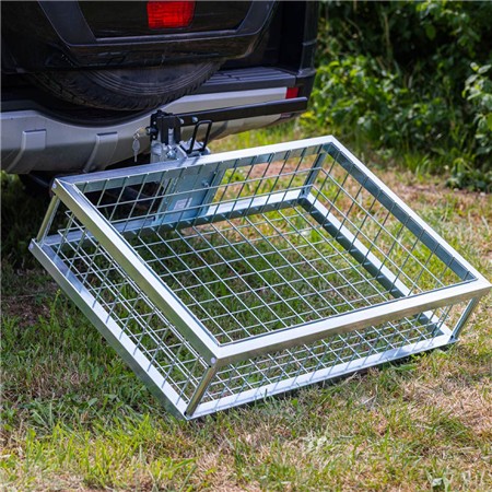 PORTE BAGAGE ARRIÈRE GALVANISÉ EUROHUNT AVEC ATTACHE RAPIDE ET RABATTABLE ET BAC À GIBIER MULTI USAGE