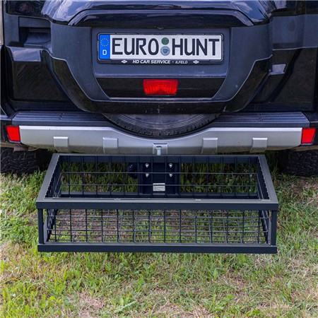 PORTE BAGAGE ARRIÈRE GALVANISÉ EUROHUNT REVÊTU AVEC RACCORD ENFICHABLE