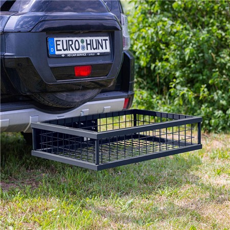 PORTE BAGAGE ARRIÈRE GALVANISÉ EUROHUNT REVÊTU AVEC RACCORD ENFICHABLE