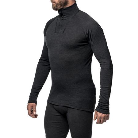 ΠΟΥΛΌΒΕΡ UNISEX WOOLPOWER ZIP TURTLENECK LITE - ΜΑΎΡΟ