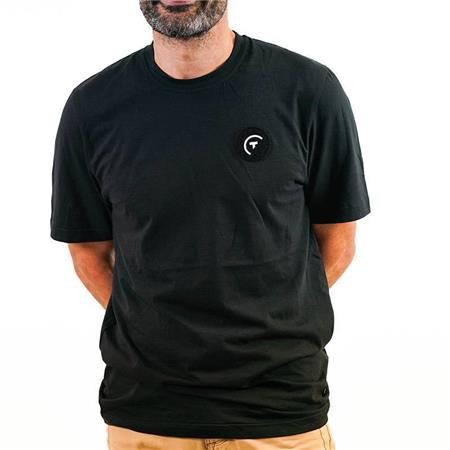 ΠΡΟΣΑΡΜΌΣΙΜΟ T-SHIRT ΚΥΝΗΓΙΟΎ SUR VOS TRACES - ΜΑΎΡΟ