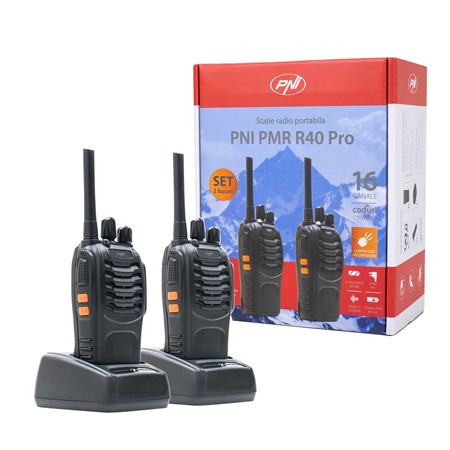 PRZENOŚNA RADIOSTACJA PNI PMR R40 PRO - PAKIET 2
