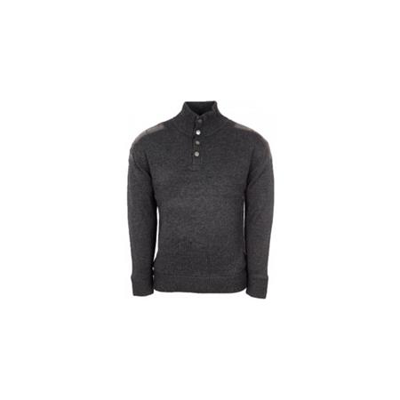 PULL HOMME BARTAVEL DOUBLE JERSEY  P53 - ANTHRACITE