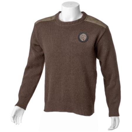 PULL HOMME BARTAVEL P60 LIÈVRE COL ROND - CHOCOLAT