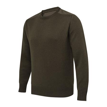 Pull Homme Beretta Wilton Crew Neck Tech Sweater - Vert/Marron