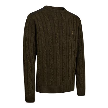 PULL HOMME DEERHUNTER RANDALL TRICOT COL ROND - ART GREEN